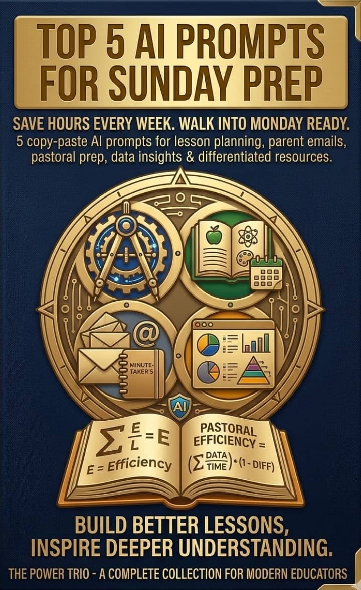 Top 5 AI Prompts for Sunday Prep guide cover